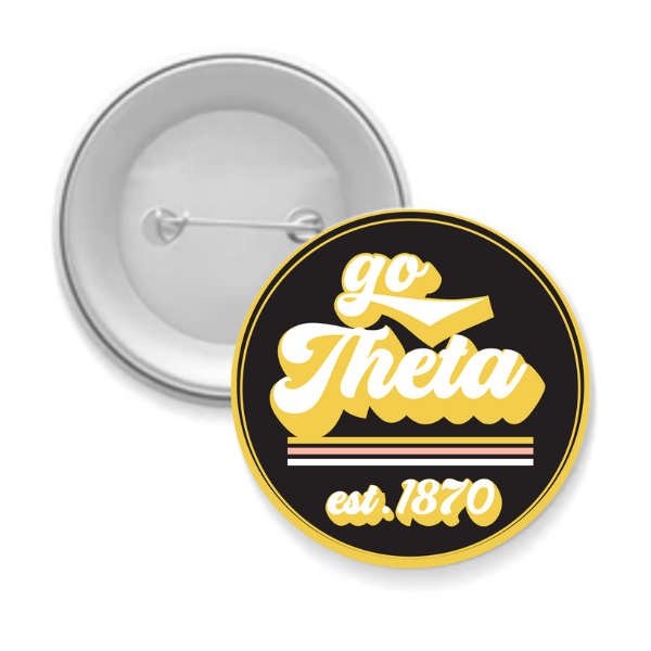 Sarahndipity Shop - Wholesale Lapel Pin/Button - Sorority Button - Go Design4