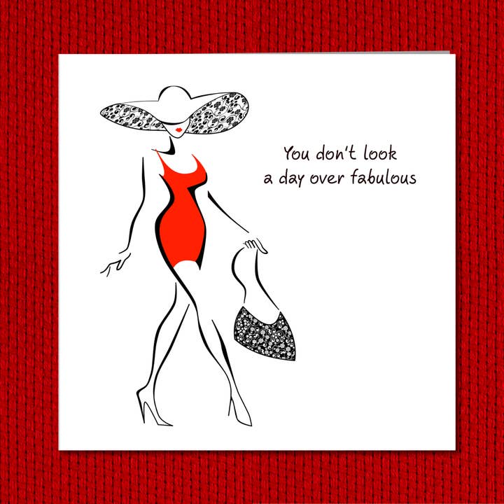Swizzoo Cards – Engroshandel Fødselsdagskort – Fødselsdagskort til veninde kvindelig bestie Mor tante bedstemor 30. 40th 50th 60. sjov humoristisk morsom glamourøs speciel
