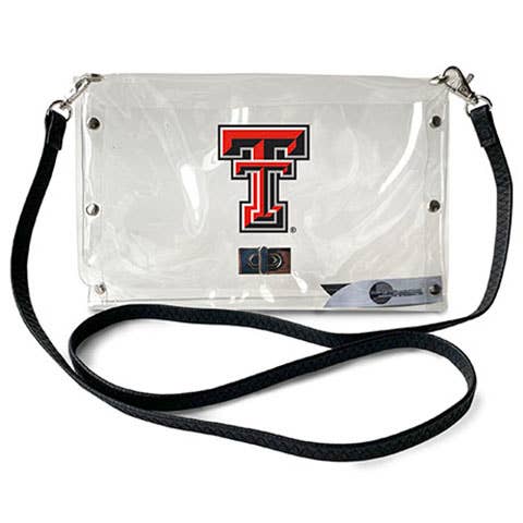NCAA Texas Tech Red Raiders Clear Envelope Purse for wholesale by Little Earth Productions