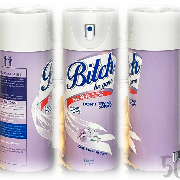 Bitch Be Gone Purple Tumbler for wholesale by 5C's Wholesale