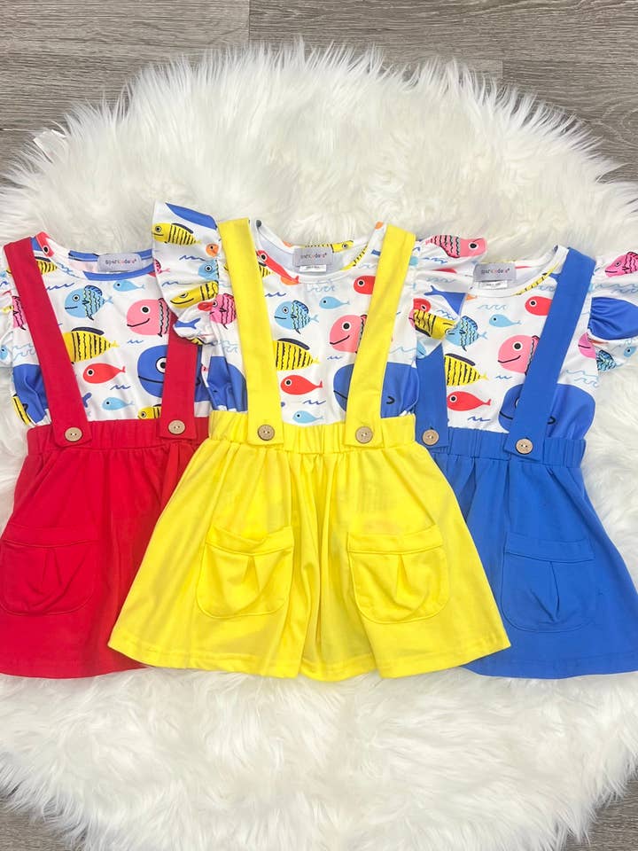 Conjunto de falda Fishy para venta al por mayor de Two Cute Boutique LLC