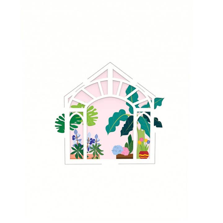 Liif Pop Up Card – wholesale Everyday greeting card – Greenhouse Pop Up Card
