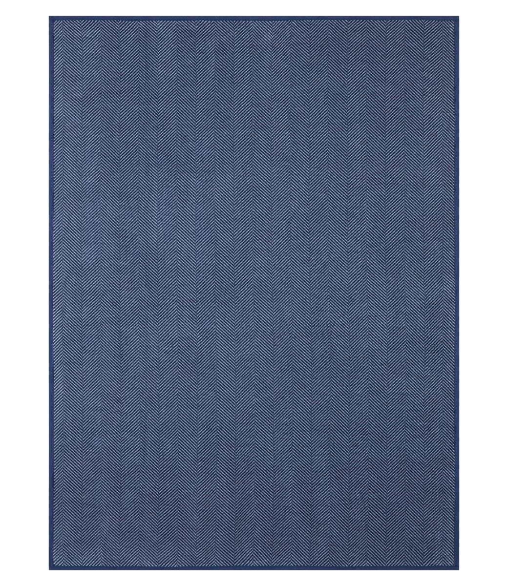 ChappyWrap – wholesale Throw blanket – Harborview Herringbone Navy Blanket10