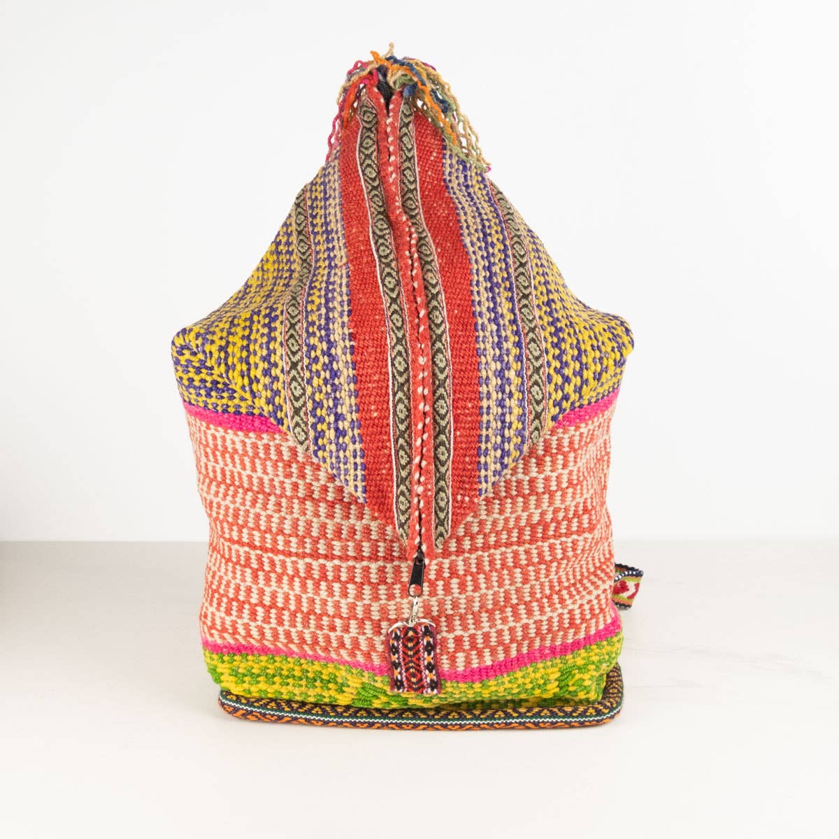 The Winding Road - Wholesale Crossbody Bag - Women's - Handwoven Sling Bag / Backpack with Zip Top from Peru6