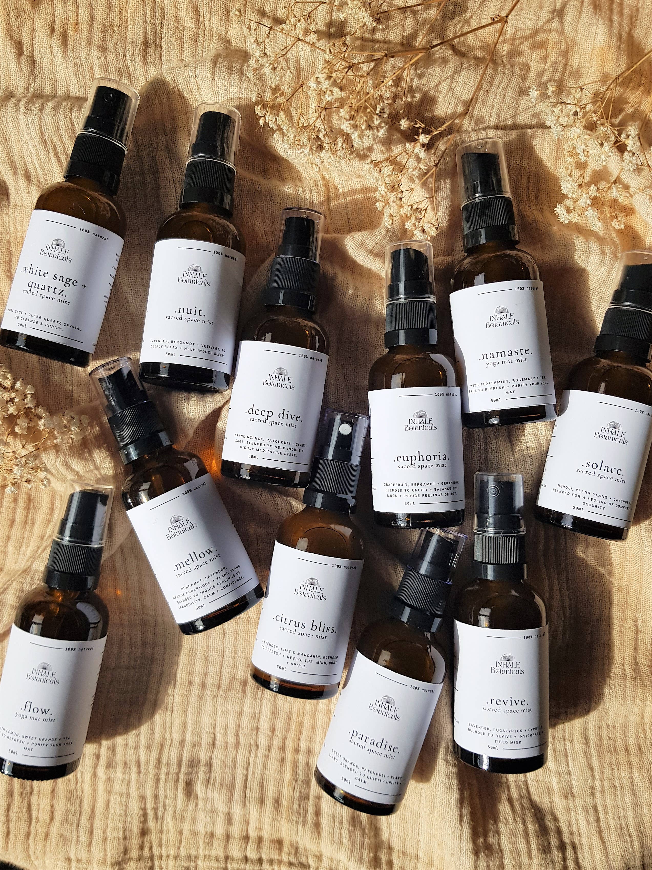 Inhale Botanicals – wholesale Aromatherapy mist – Nuit Sacred Space Mist1