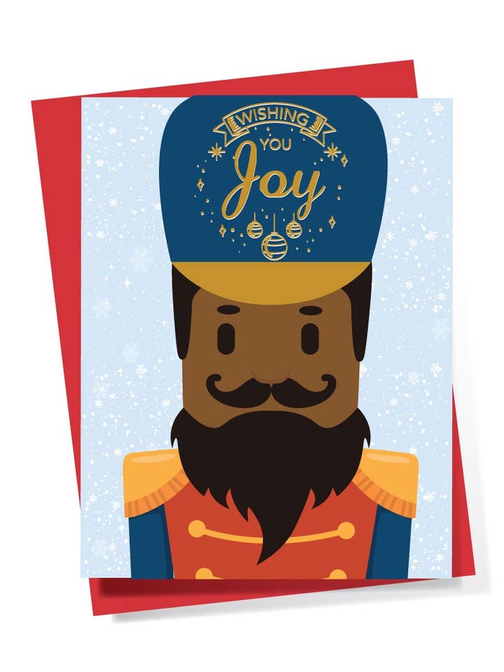 Notenkraker 2 Afro-Amerikaanse kerstkaart voor wholesale door Soular Powered