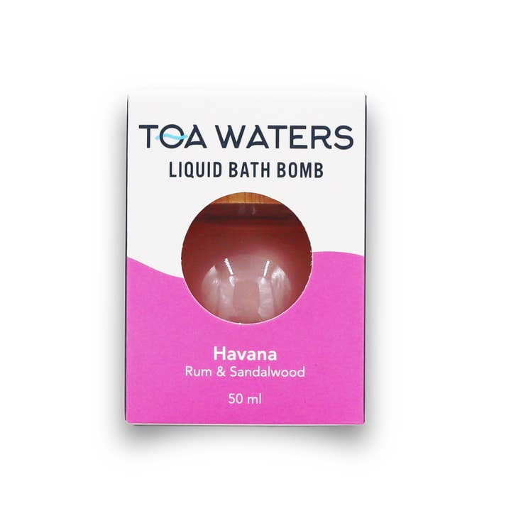 TOA Waters - Wholesale Bath Bomb/Fizz - Havana Liquid Bath Bomb - Rum and Sandalwood1