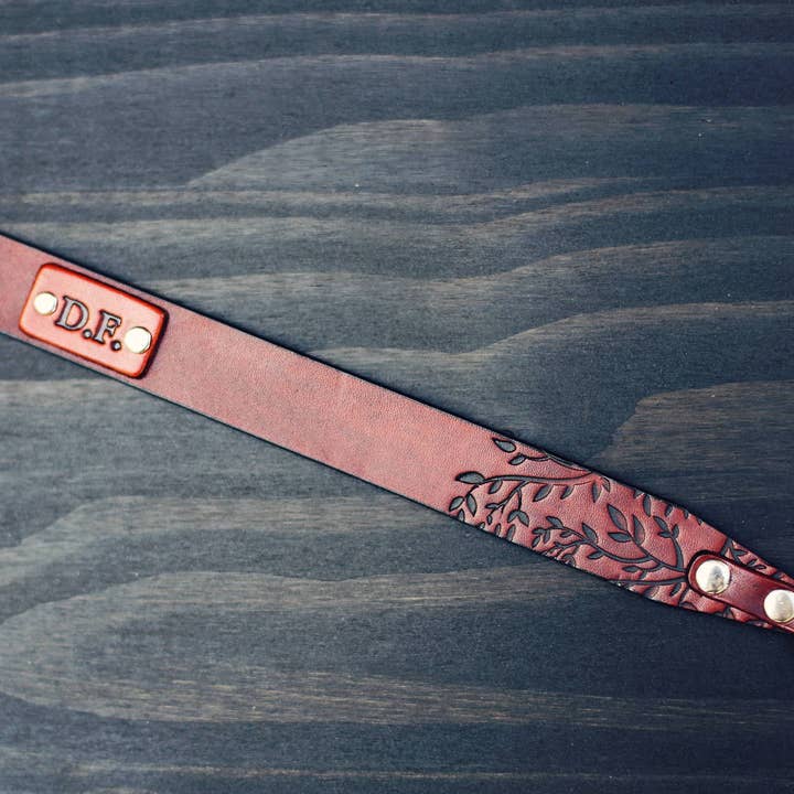 Foytik – wholesale Camera strap – Custom Leather Camera Strap 1" wide Tree Branches