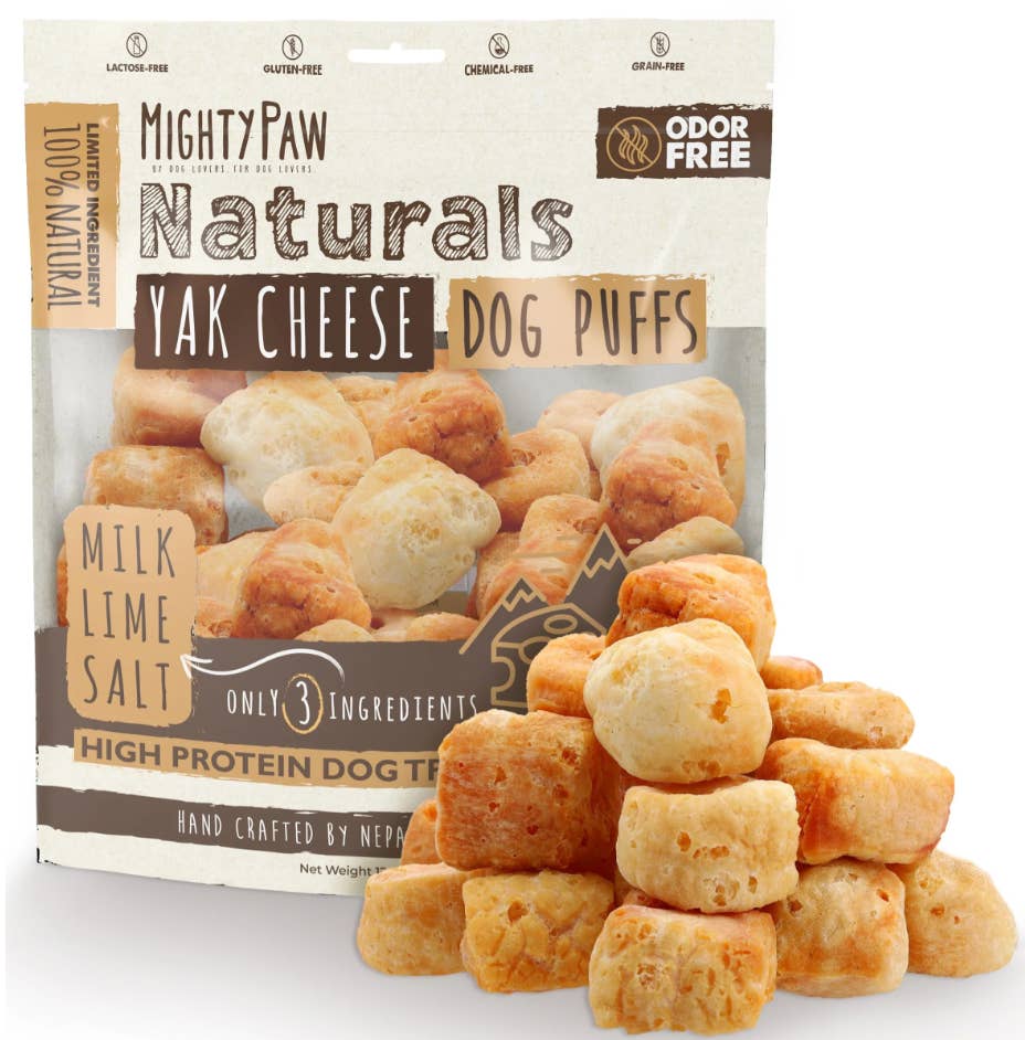 Mighty Paw - Wholesale Pet Treats - Dog - Yak Chew Cheese Puffs