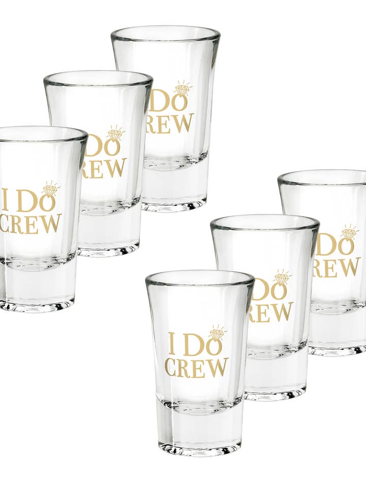 Set of 6 "I Do" Bridal Party Shot Glasses and other Purchase Wholesale bride to be. Free Returns & Net 60 Terms on Faire trending on Faire.