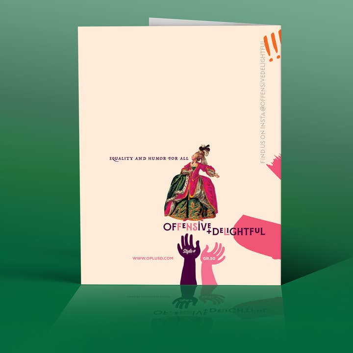 OffensiveDelightful - Wholesale Mother's Day Card - ALL HAIL THE QUEEN gay, mom, birthday, female