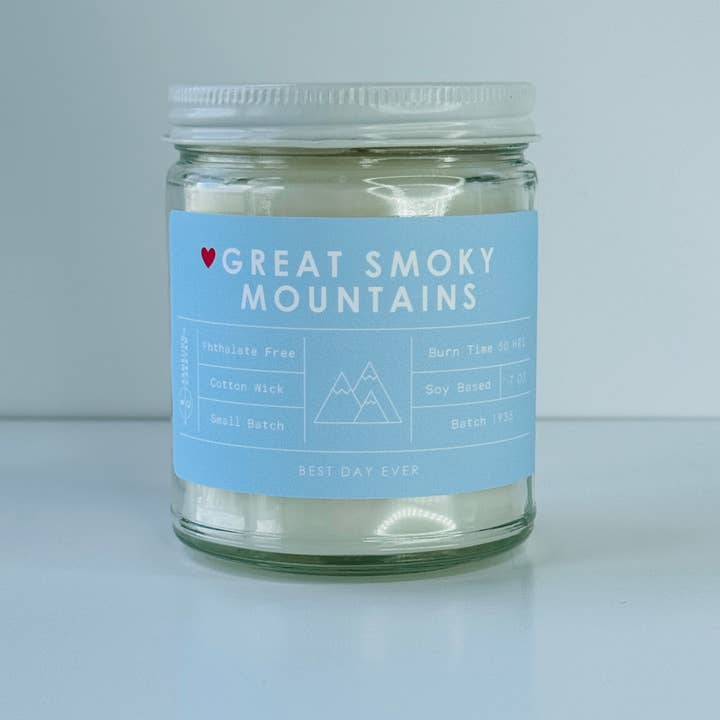 Rambling Caravan - Wholesale Jar/Filled Candle - Great Smoky Mountains National Park Candle5