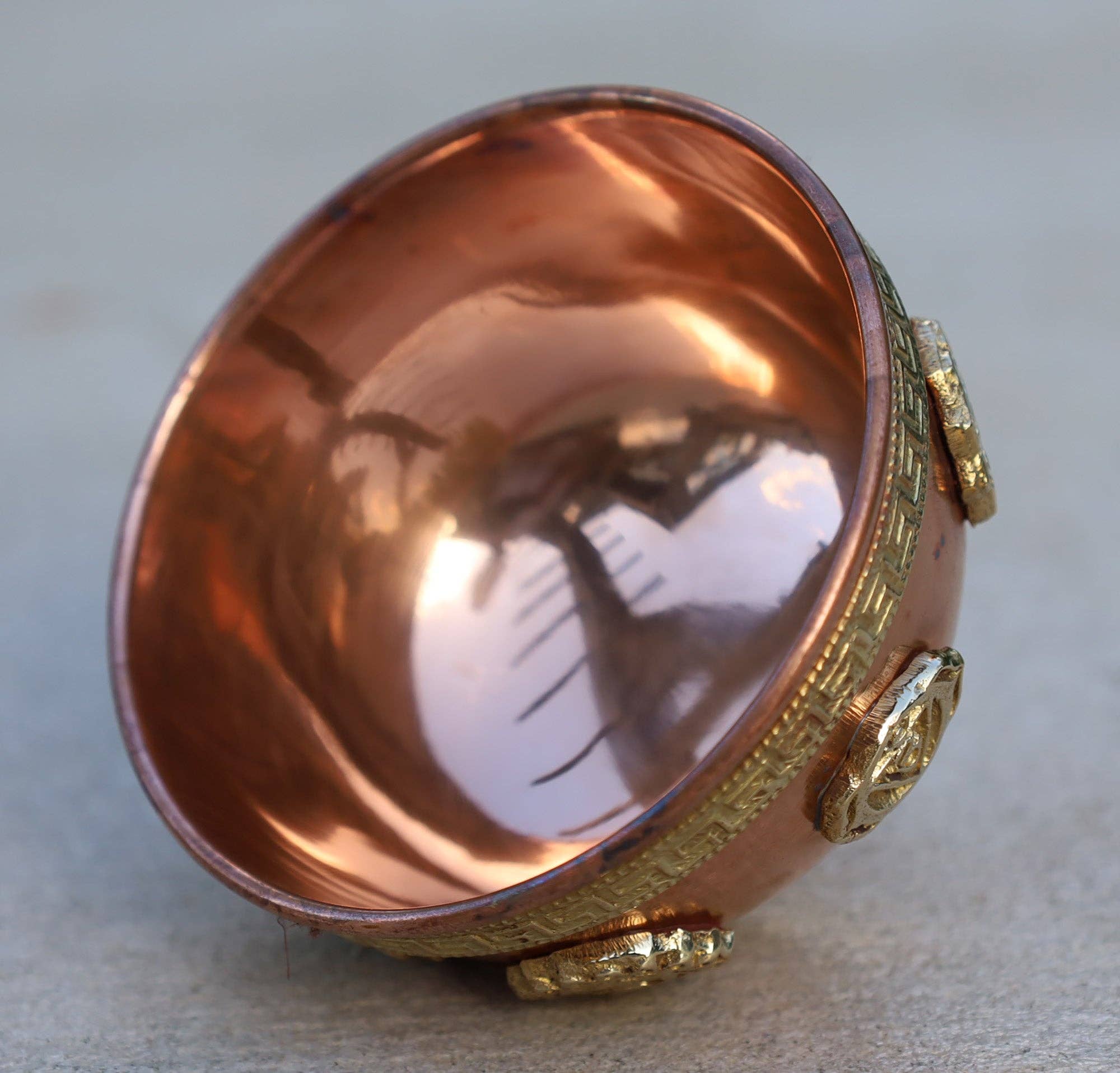 Lungta Imports - Vendita all'ingrosso Portaincensi - Ciotola in rame per smudge dei 7 chakra, brucia incenso e carbone, rituale4