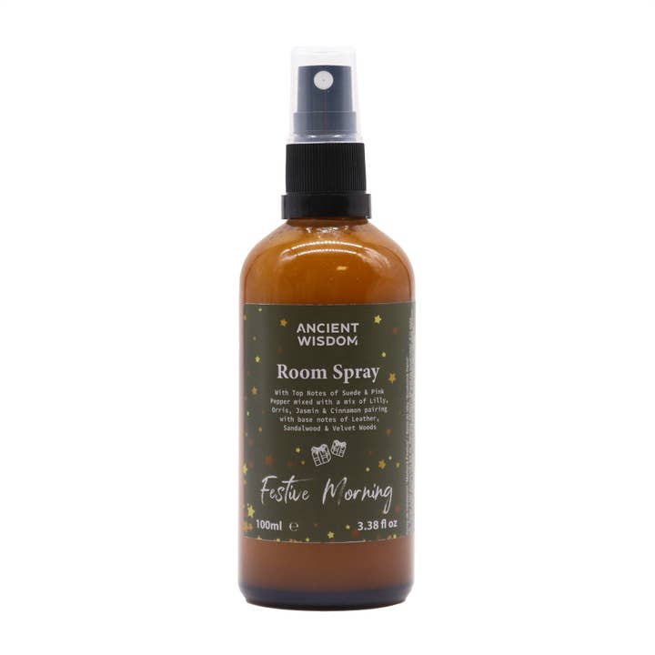 Spray d'ambiance matinal festif 100 ml pour la vente par Ancient Wisdom