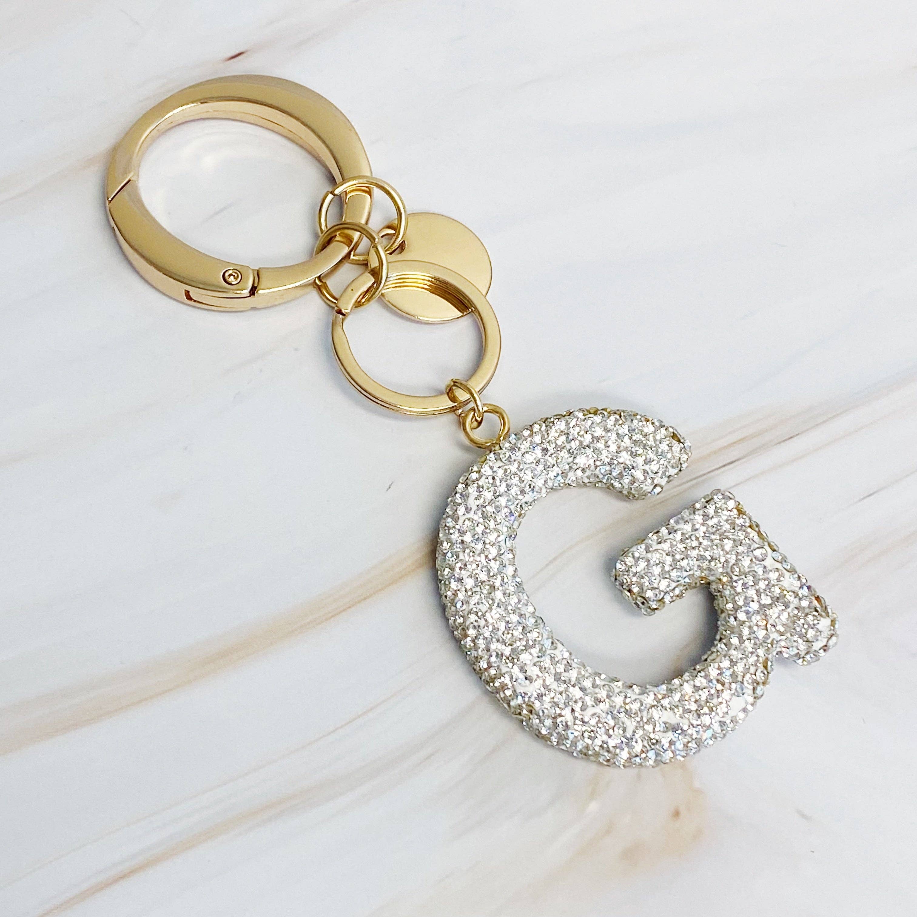 Ellison+Young - Wholesale Keychain - Women's - It Girl Glam Initial Key Chain5