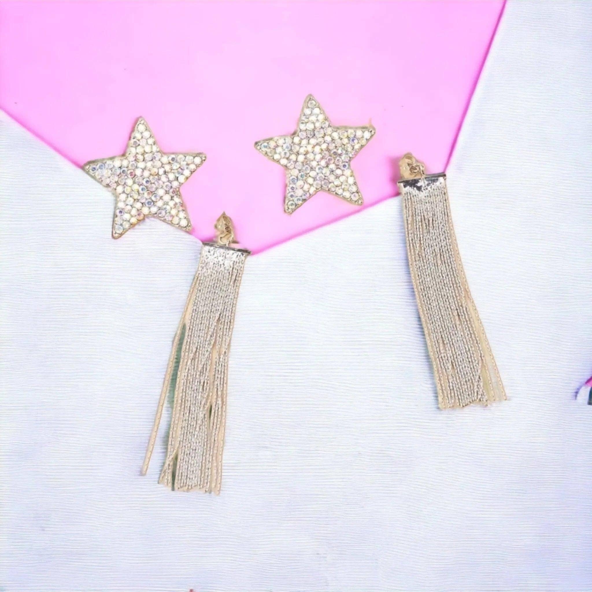 The Bling Barn – wholesale Tofsörhängen – Dollywood är stjärnan i showen örhängen6