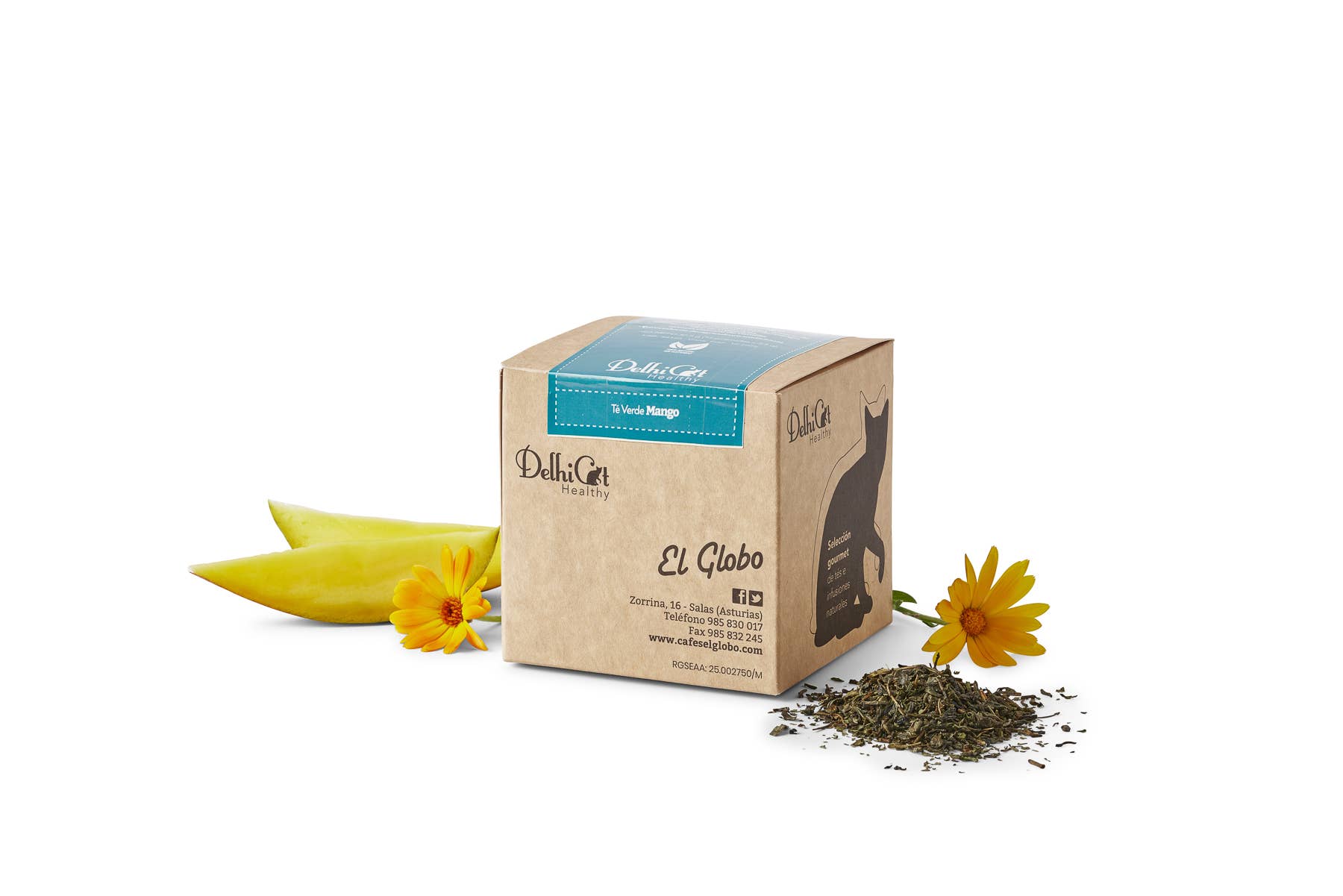 CAFÉS EL GLOBO SL - Wholesale Health/Detox Tea - ORGANIC MANGO GREEN TEA1