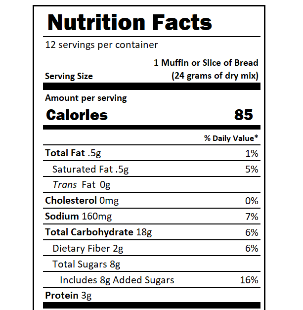 Belly - Wholesale Bread Mix - Banana Bread Mix - Enhanced with Collagen!4