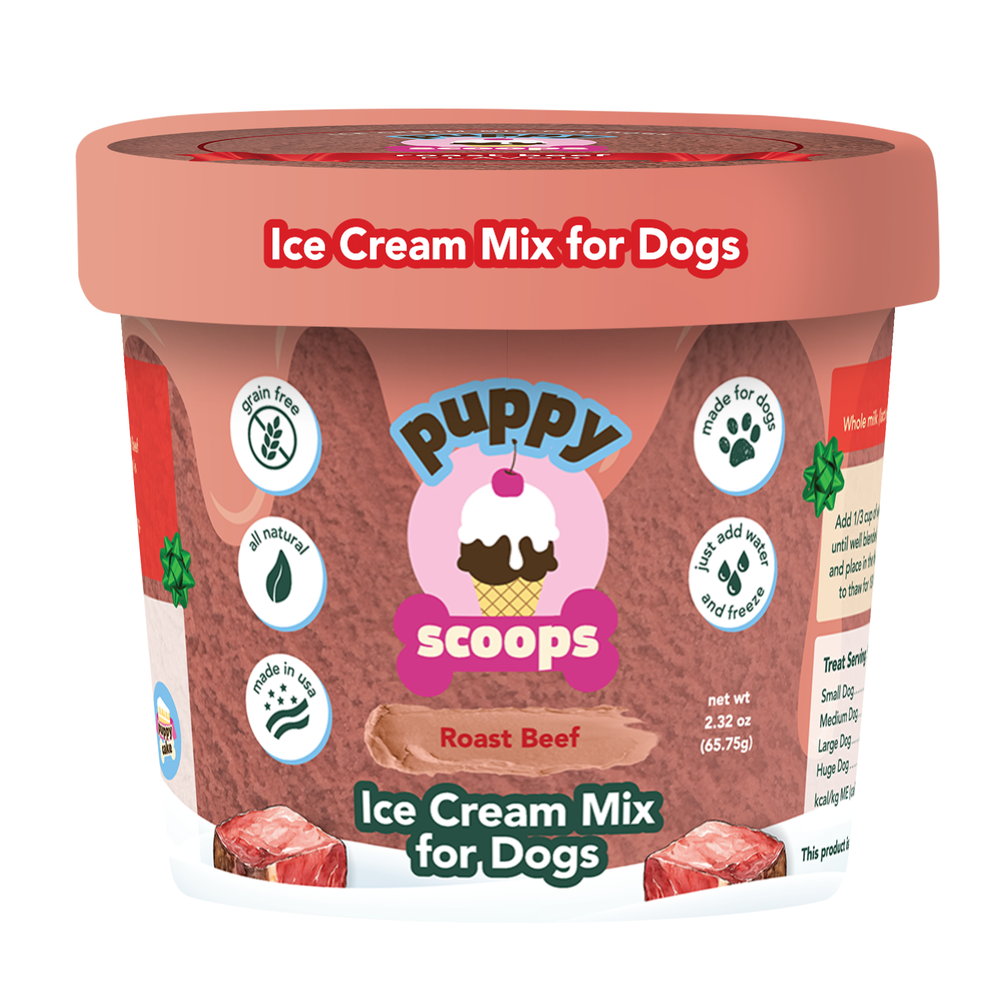 Puppy Cake LLC - Wholesale Pet Treats - Dog - Puppy Scoops Ice Cream Mix - Holiday Gift Pack8