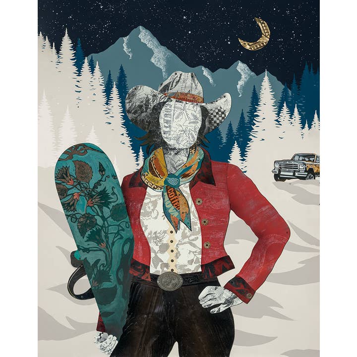 Dolan Geiman - Wholesale Art Print - Art Print | Snowboarding Wall Art | MIDNIGHT TURNS