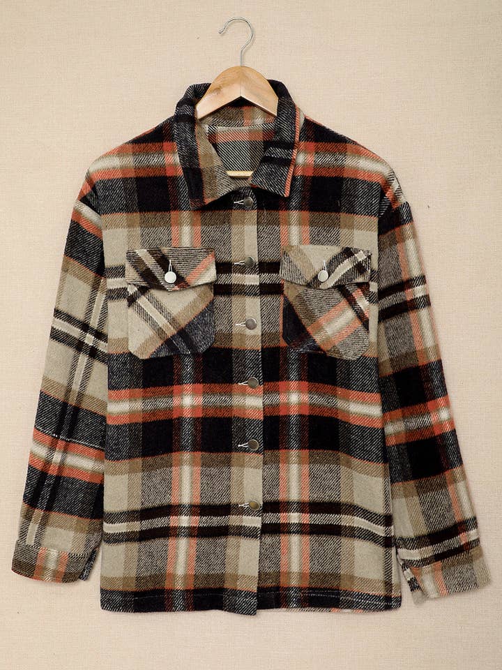 Best Selling Flannel Shacket for wholesale by Lex Wholesale