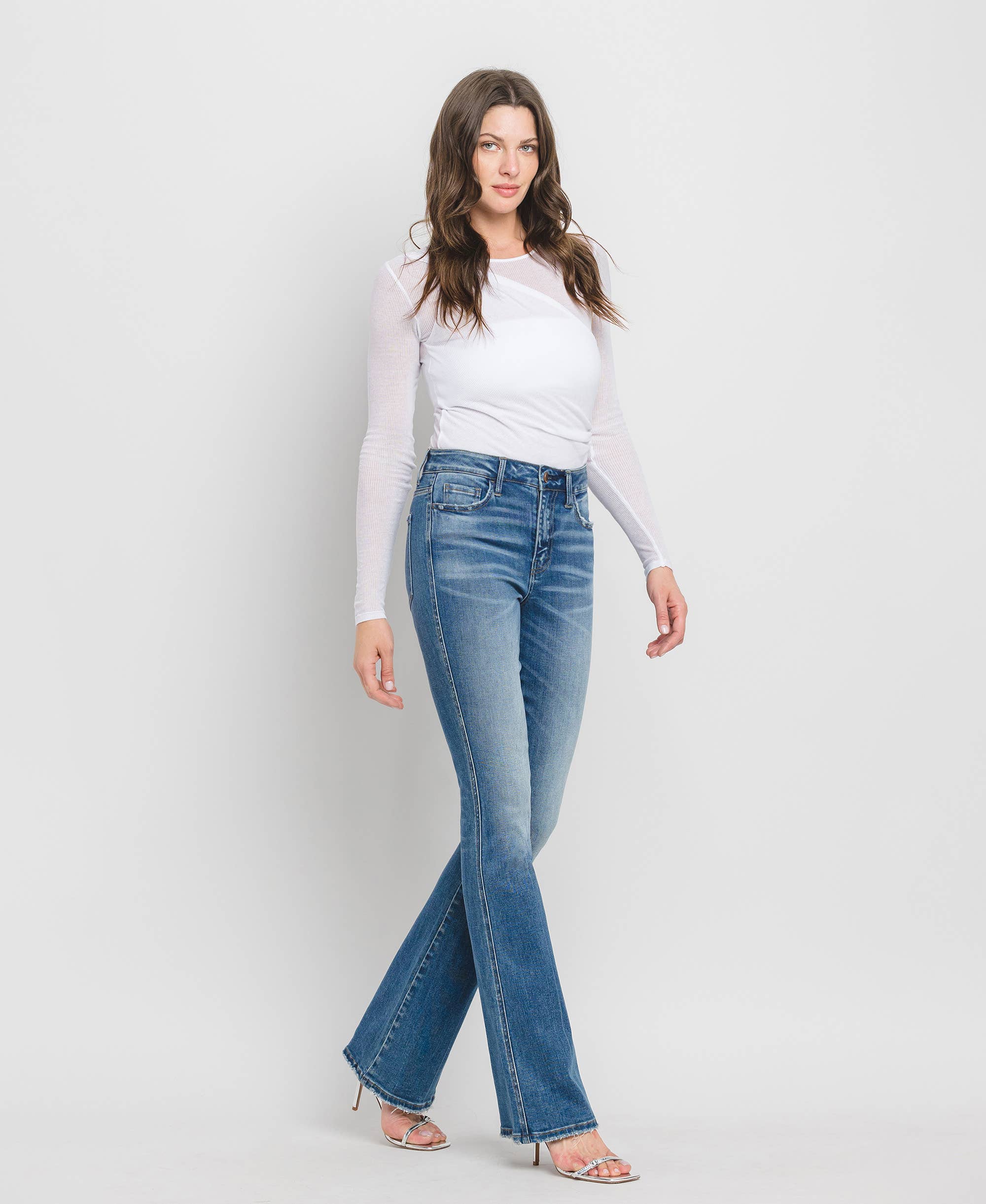 ERR FREE HIGH RISE FULL LENGTH BOOTCUT JEANS F5099 for wholesale on Faire5