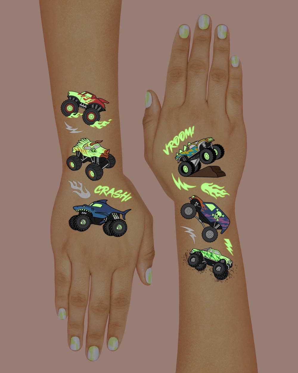 Petit Fetti - Wholesale Temporary Tattoo - Kids - Kids Monster Truck Temporary Tattoos, Car Bday Party Favors4