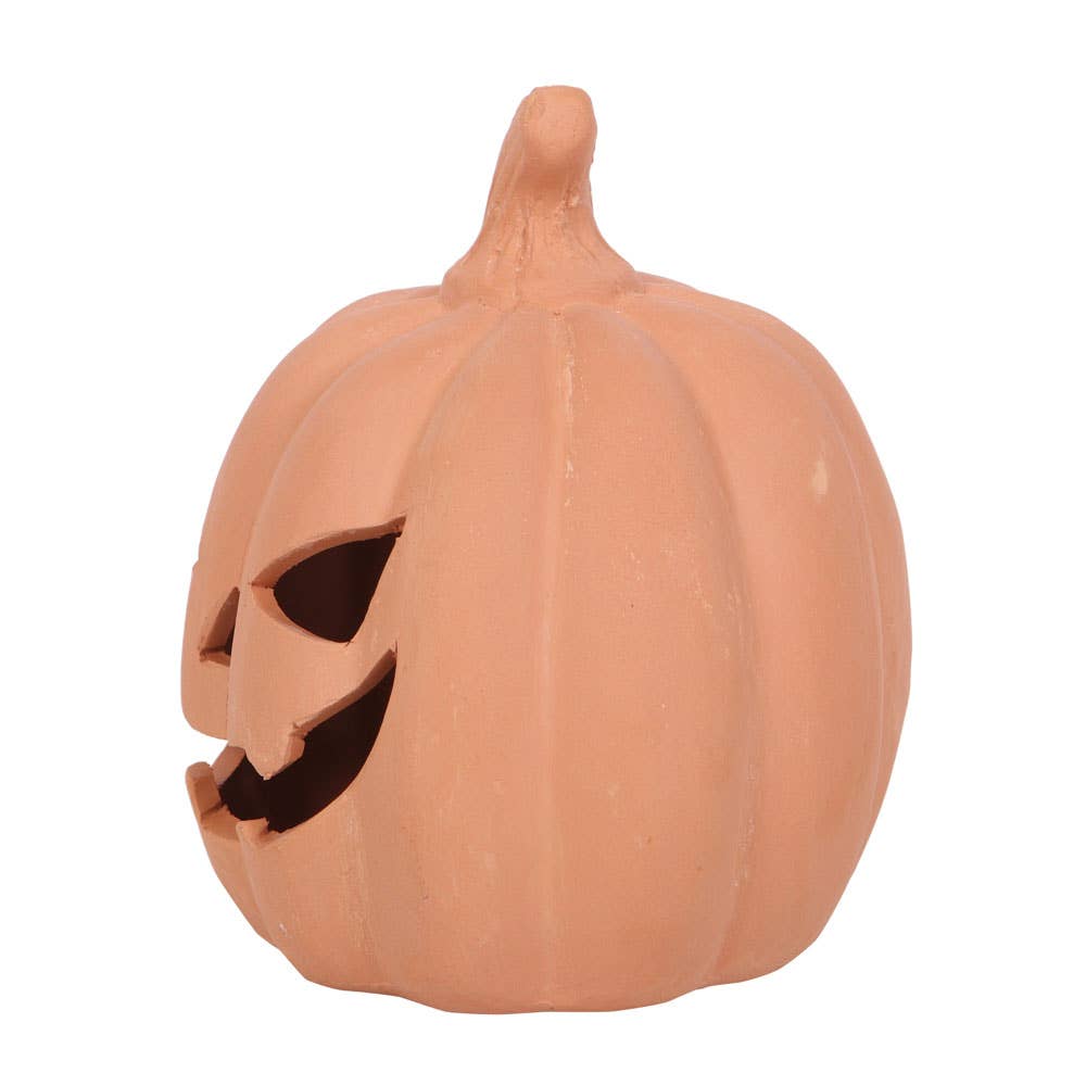 Something Different Wholesale - Wholesale Decorative Tabletop Object - 12.5cm Terracotta Halloween Pumpkin Decoration3