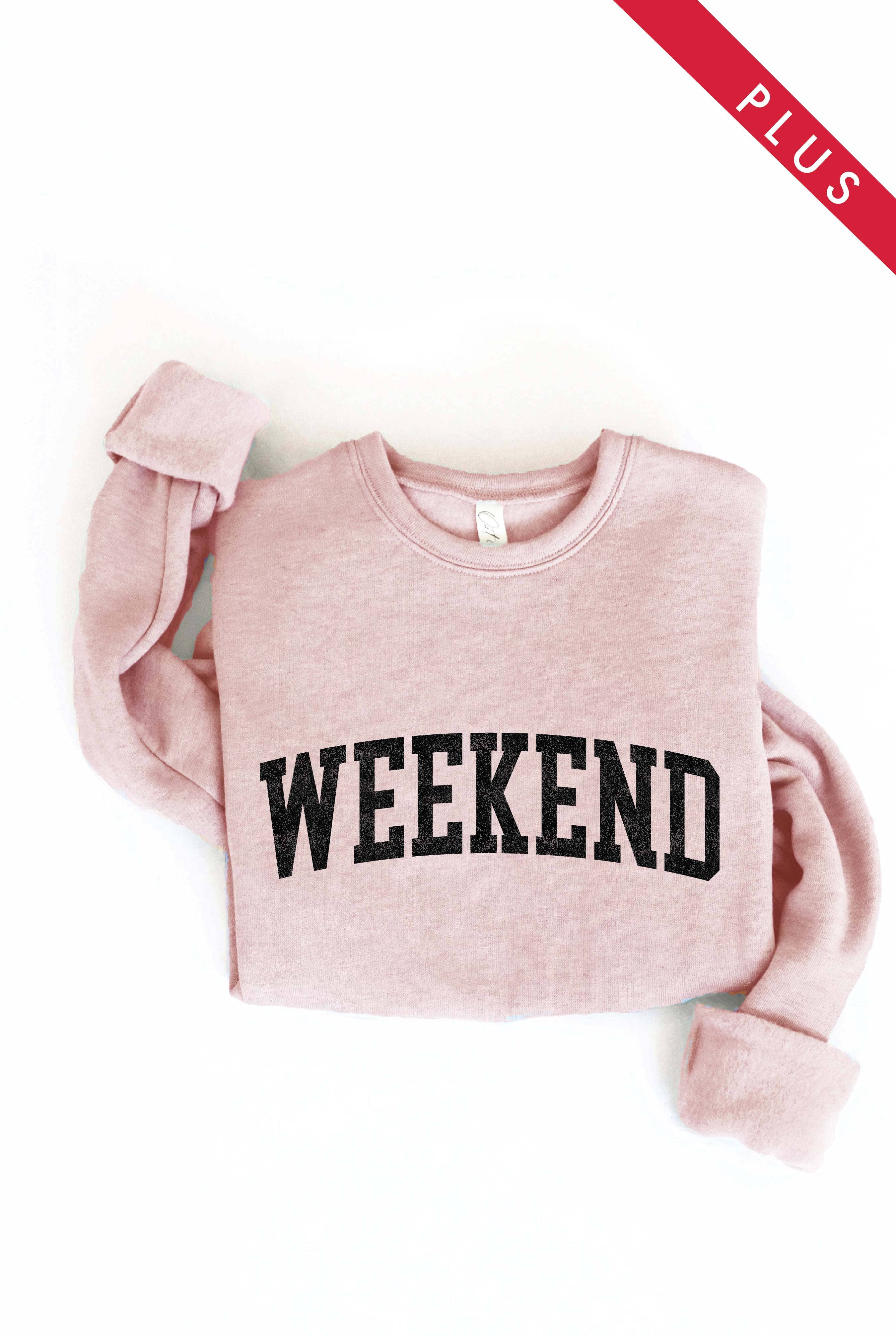 OAT COLLECTIVE - Wholesale Graphic Sweatshirt - Women's - WEEKEND Plus Graphic Sweatshirt14