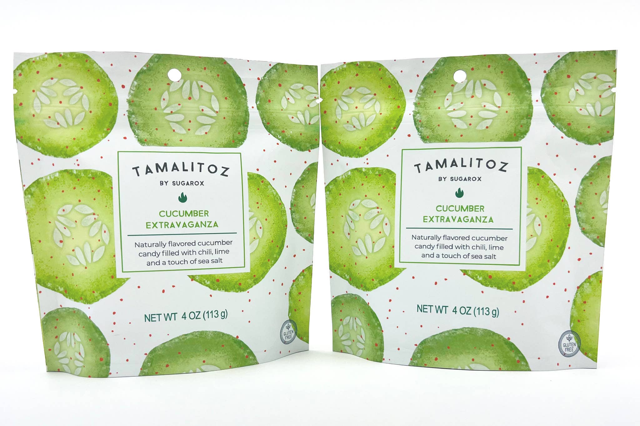 Sugarox Candy Studio LLC - Wholesale Hard Candy - CUCUMBER EXTRAVAGANZA TAMALITOZ CANDY 12CT8