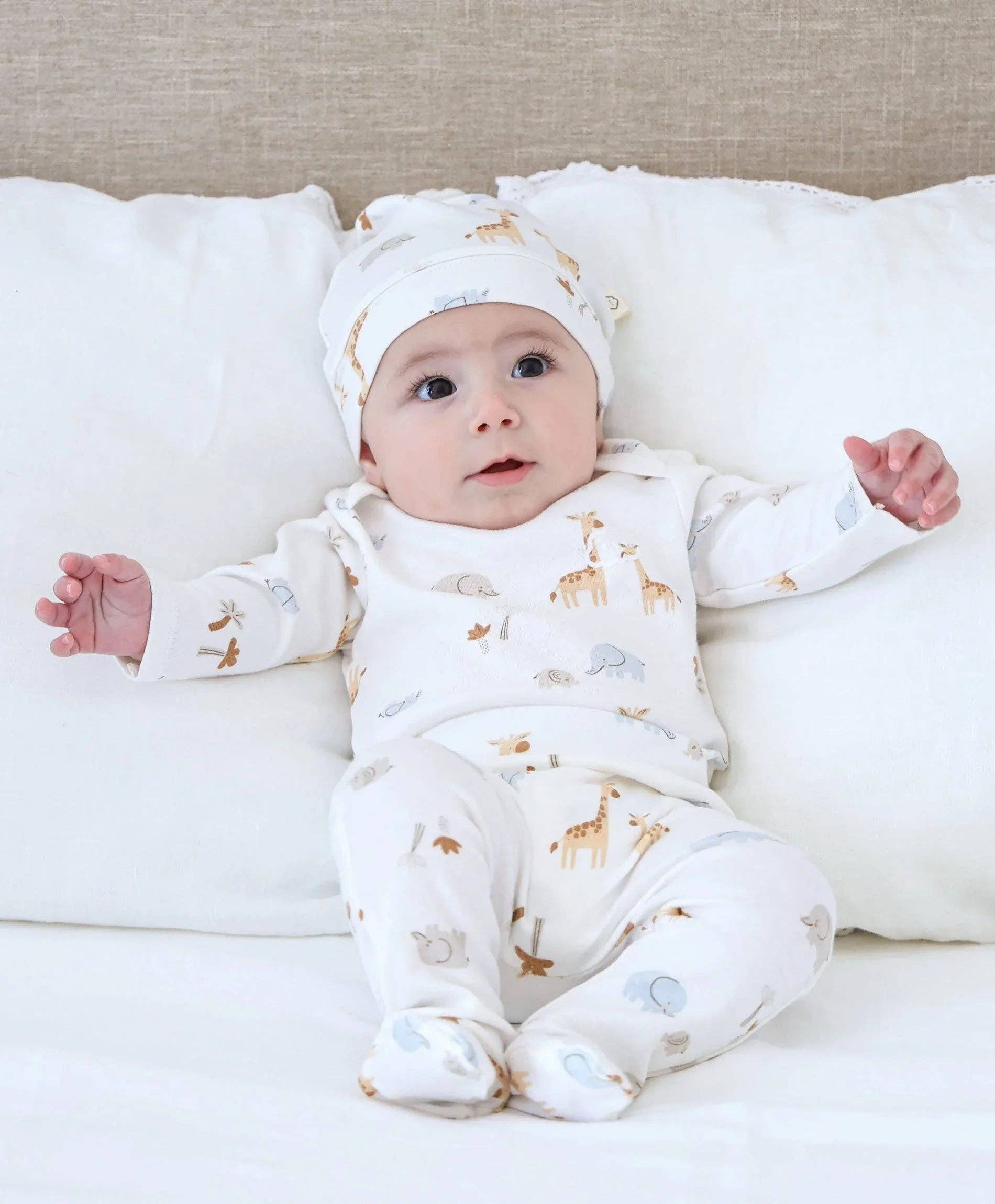 Lūmmi in Colour Babywear – wholesale Clothing set – Baby – Organic Cotton 6PC Essentials Set - Safari1