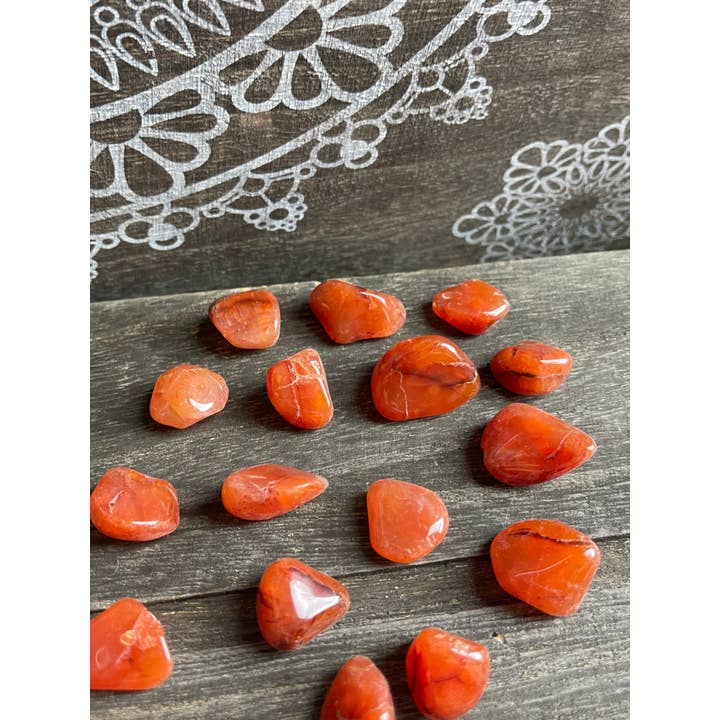 Tumbledshop - Wholesale Spiritual Stone/Crystal - Carnelian Tumbled Stones, You Choose10