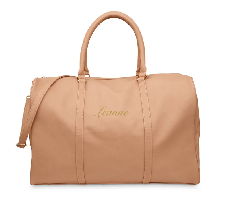 Weddingstar Inc. - Wholesale Duffel- en weekendtas - Dames - Weekenderreistas van imitatieleer voor dames - lichtbruin4