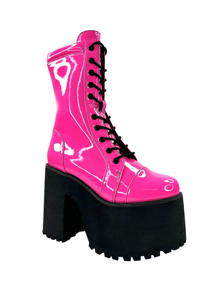 RAVEN - HOT PINK/BLACK for wholesale by YRU Shoes