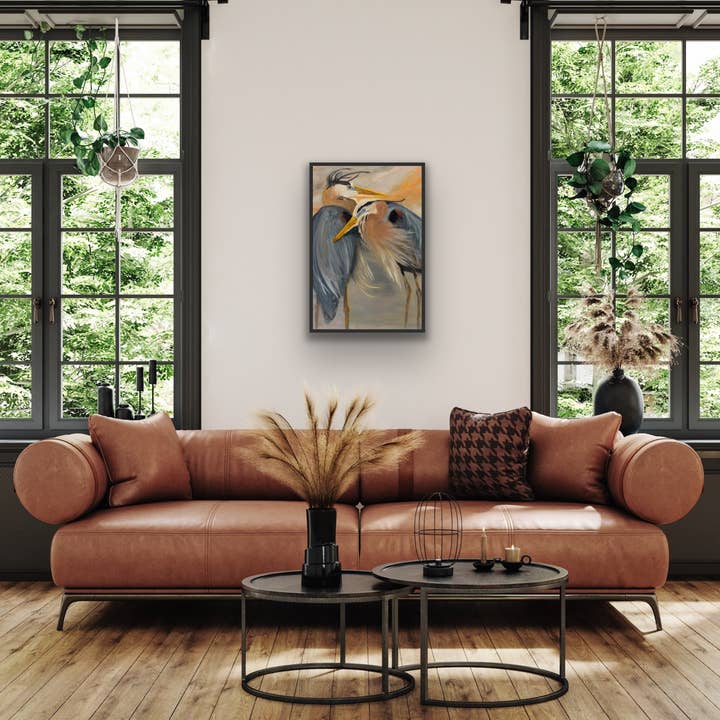 "Love Birds" | Large-Scale Coastal Fine Art Print Home Decor for wholesale by Amanda McLenon Fine Art