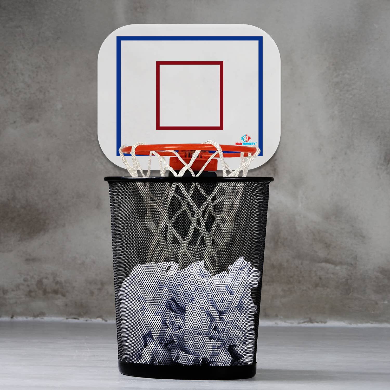 Mad Monkey GmbH - Wholesale Sporting Accessories - Mad Monkey - Clip-On Basketball Hoop for the Trash Can0