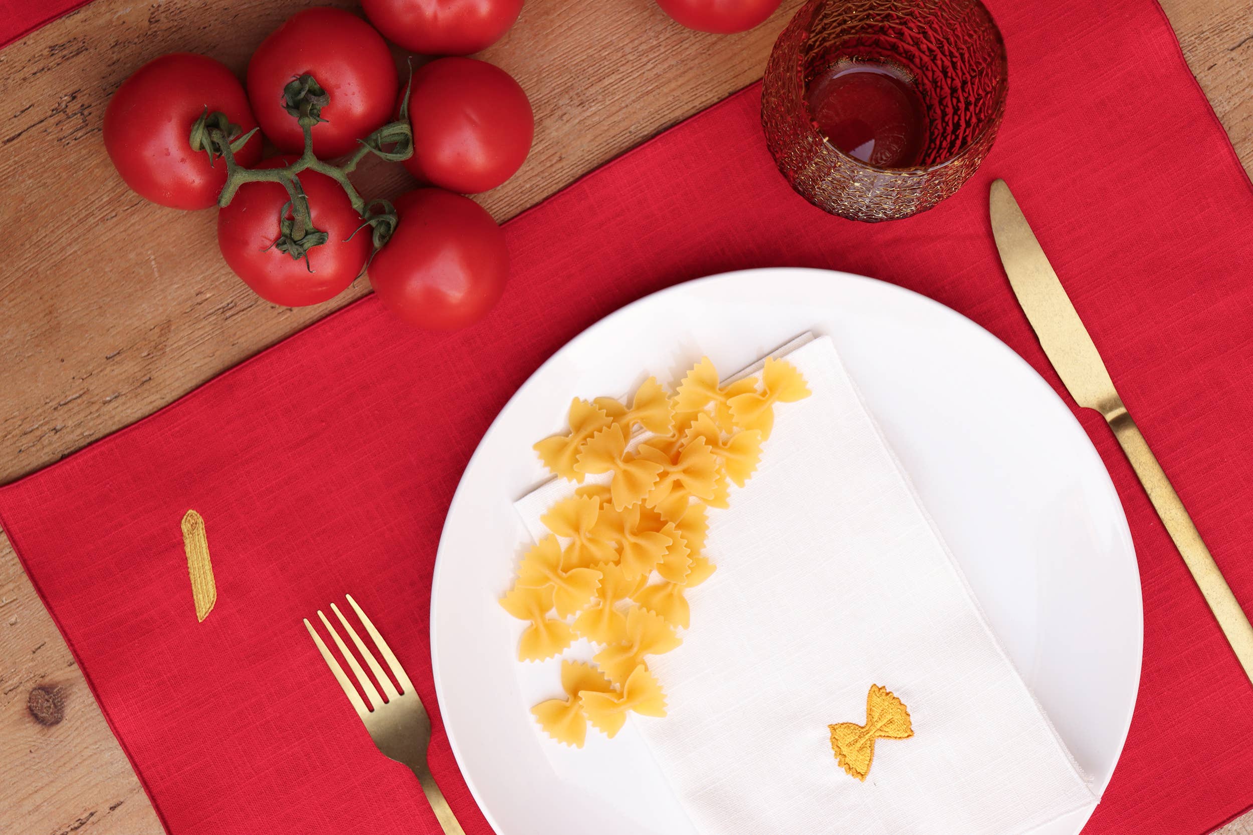 Giardino Segreto – Guardanapo e pano de jantar por atacado – Guardanapo em puro linho PASTA8