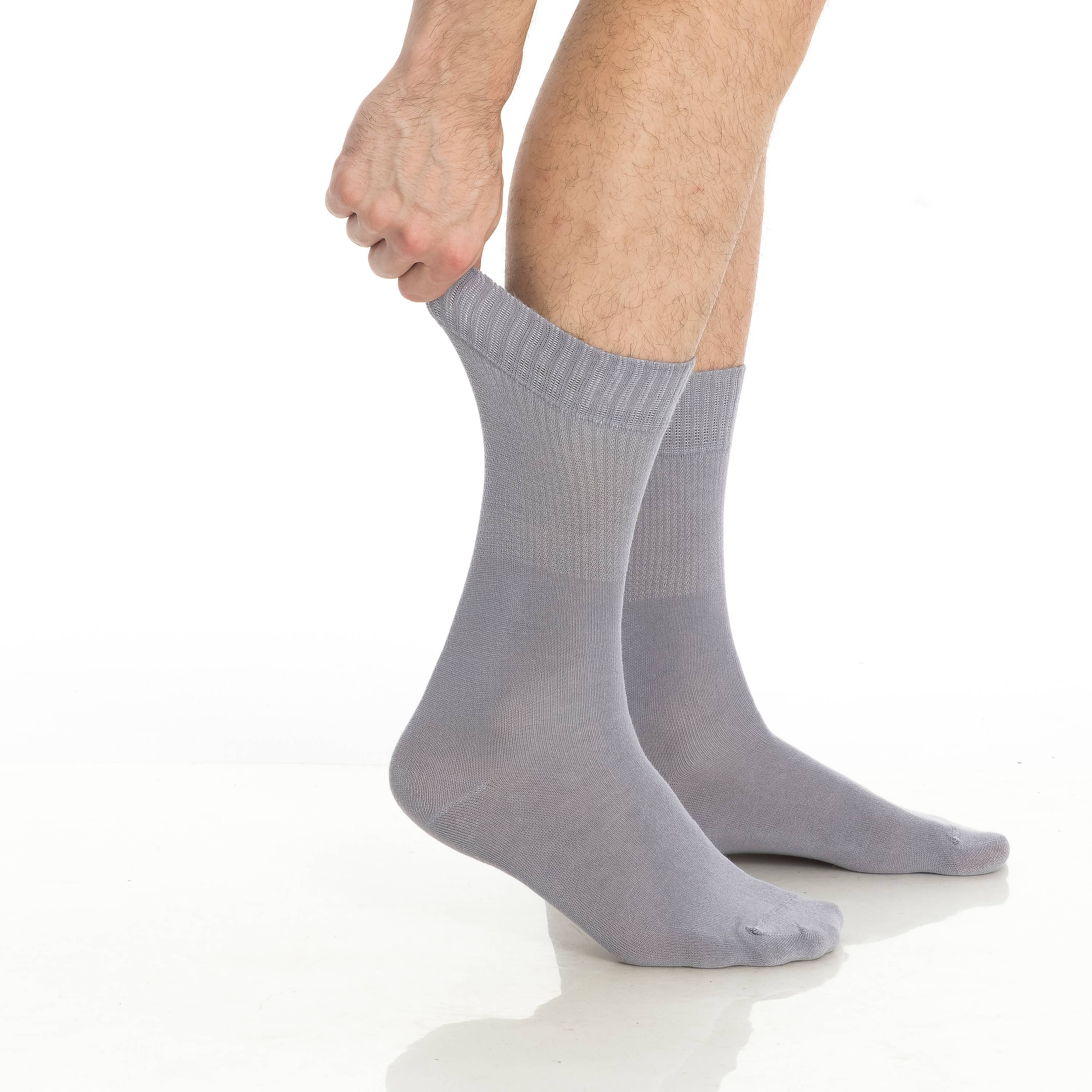 Bambooven - Wholesale Socks - Unisex - Men & Women Bamboo Diabetic Crew Socks 4-Pack 10