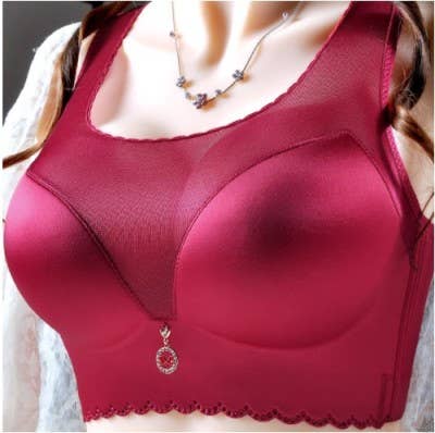 SugarQuoteMeNot LLC - Wholesale Bra - Women's - Flattens Back- Lace and Satin Heavy Duty Bra13