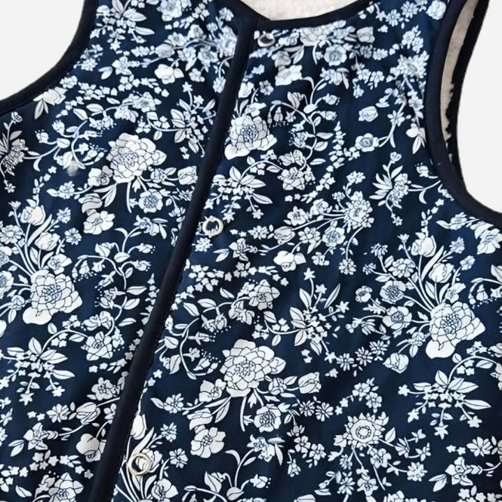 Little Scandi baby - Vente Veste sans manches – enfant - Gilet élégant pour enfants Scilla Marine2