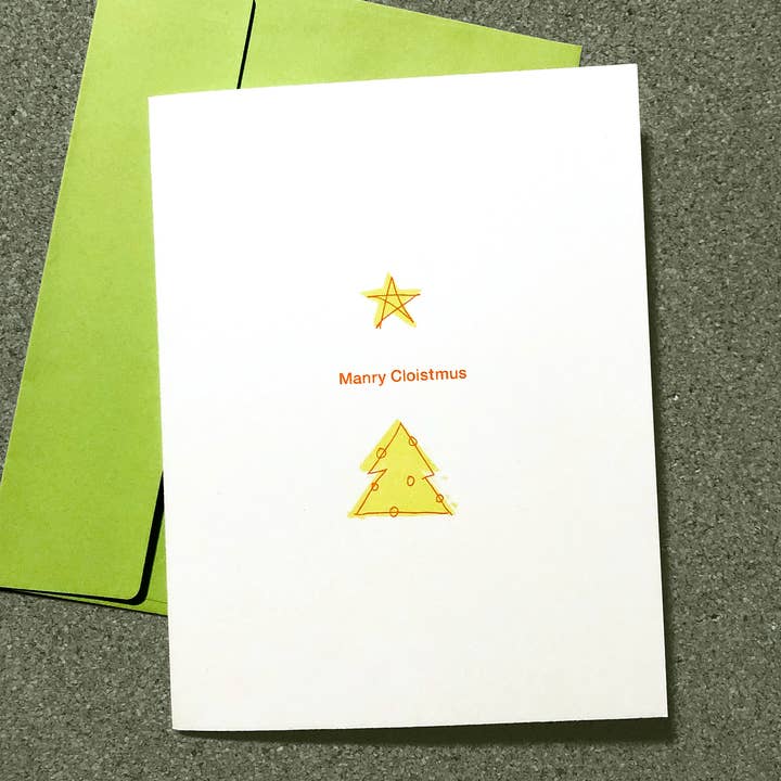 Merry Chris... wait... card for wholesale by Anxious Microbe
