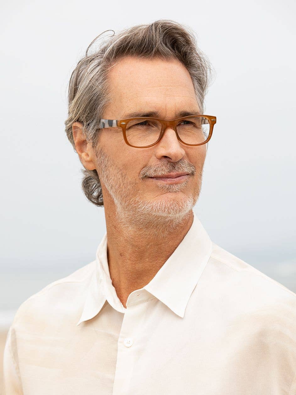 Blue Planet Eco-Eyewear - Wholesale Eyeglasses - Men's - Avery - Mocha / Ivory Tortoise - Blue Light Filtering2