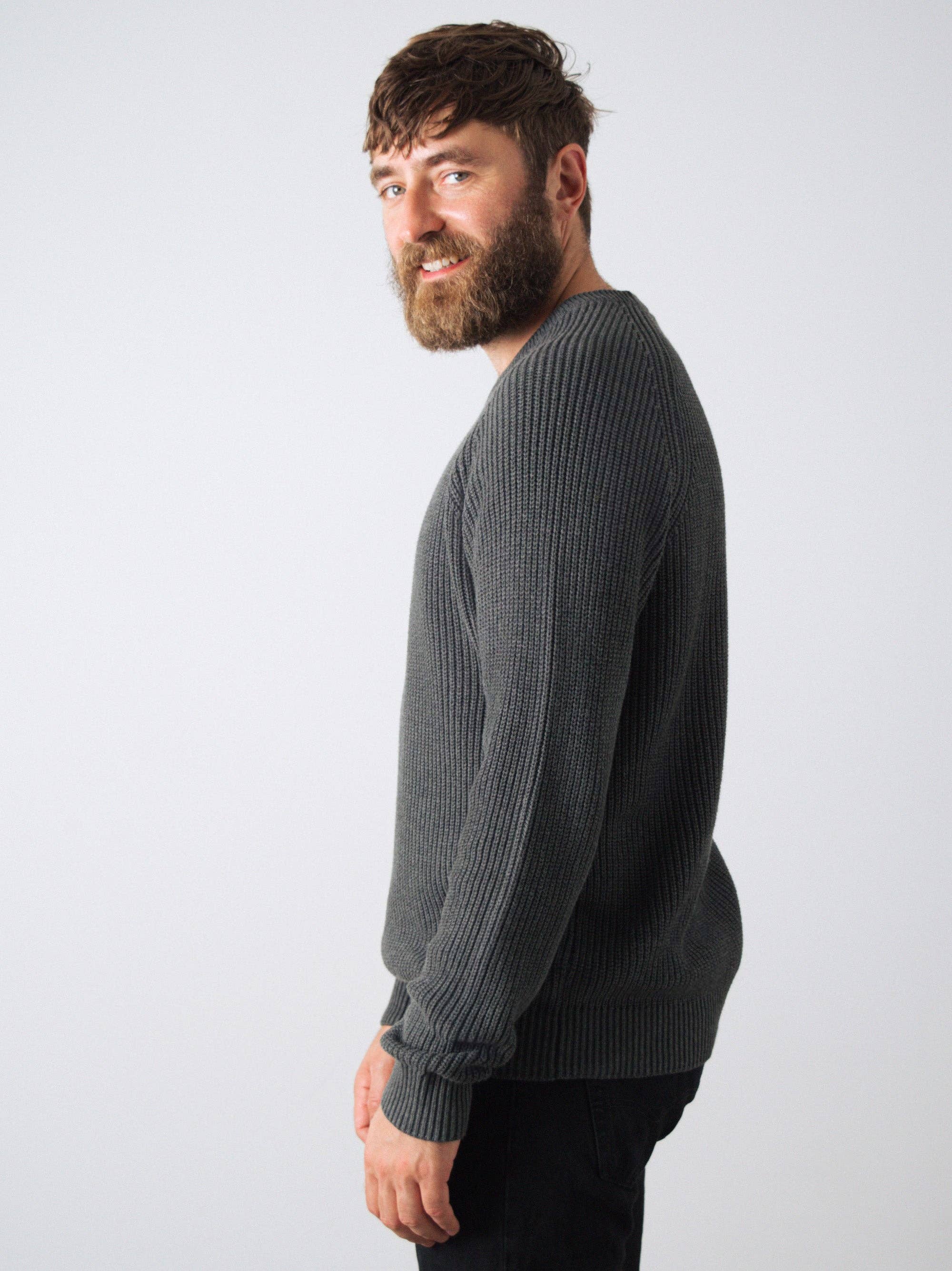 Honest Basics - Wholesale Knit Sweater - Men's - Heavy Knit Jumper Men23