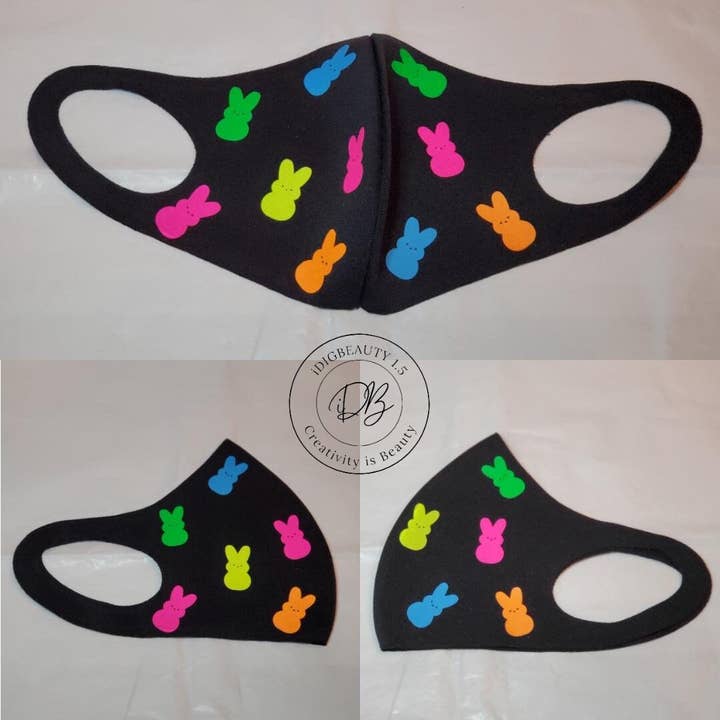 Peeps Face Mask | Neon Peeps | Peeps | Easter Inspired | Easter Mask for wholesale by iDigBeauty1.5