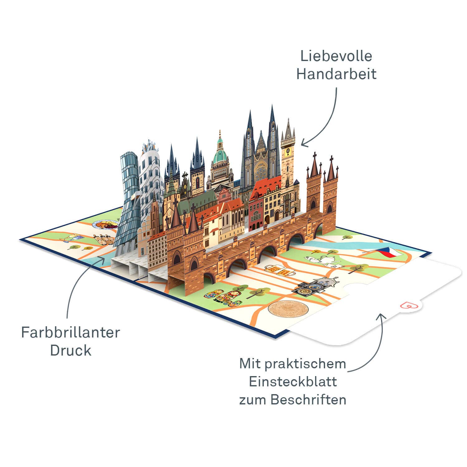 papercrush - Wholesale Everyday Greeting Card - Prague Pop-Up Card2