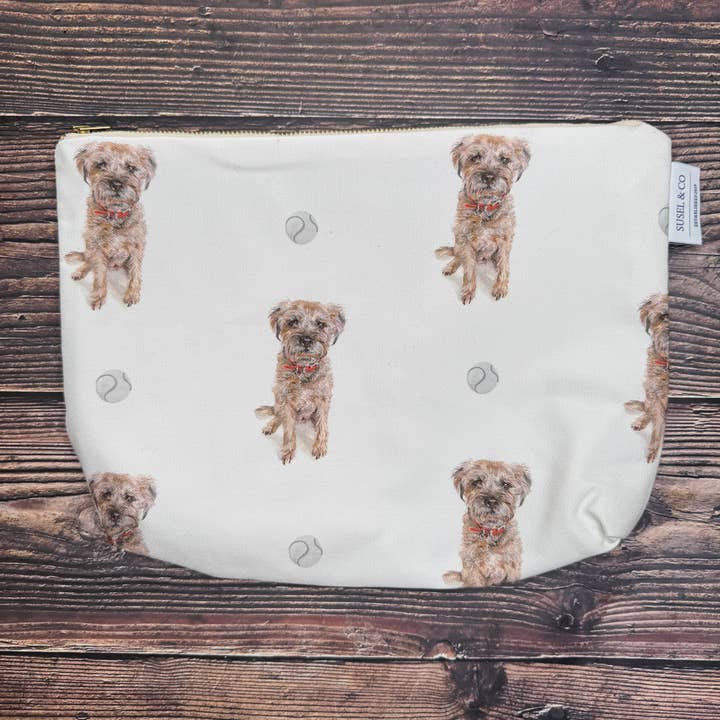 Border Terrier - Wash Bag for wholesale by Susel & Co