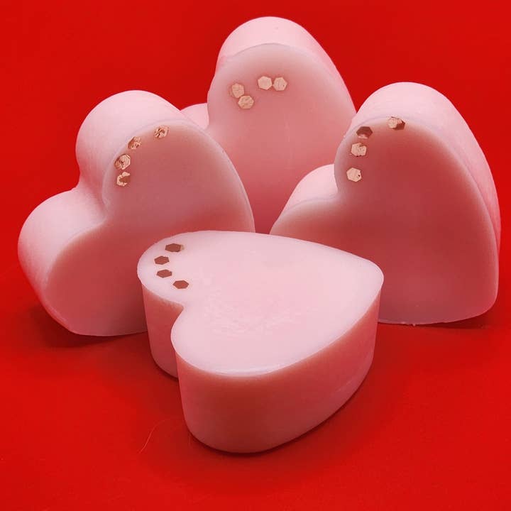 Pink Vanilla Hearts- 6ct. Wax Melt for wholesale by Golden~Love Elegant