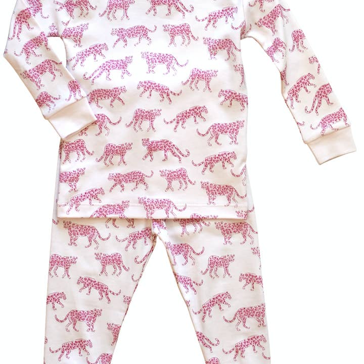 Conjunto de pijama guepardo rosa para venta al por mayor de Pineapple Sunshine