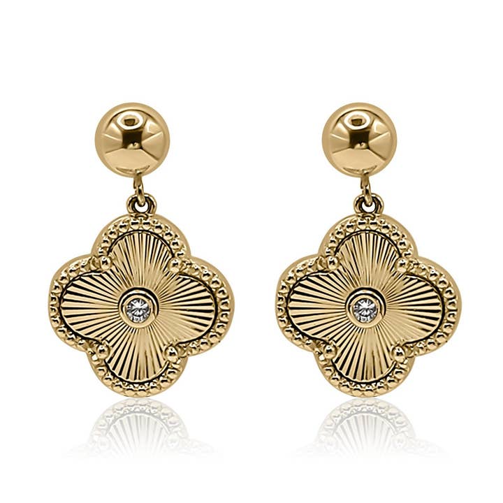 14mm Arden Earring Gold for wholesale by Bowood Lane