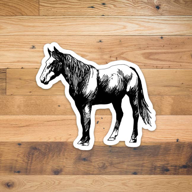 Horse Sticker for wholesale by Corvidae drawings & designs